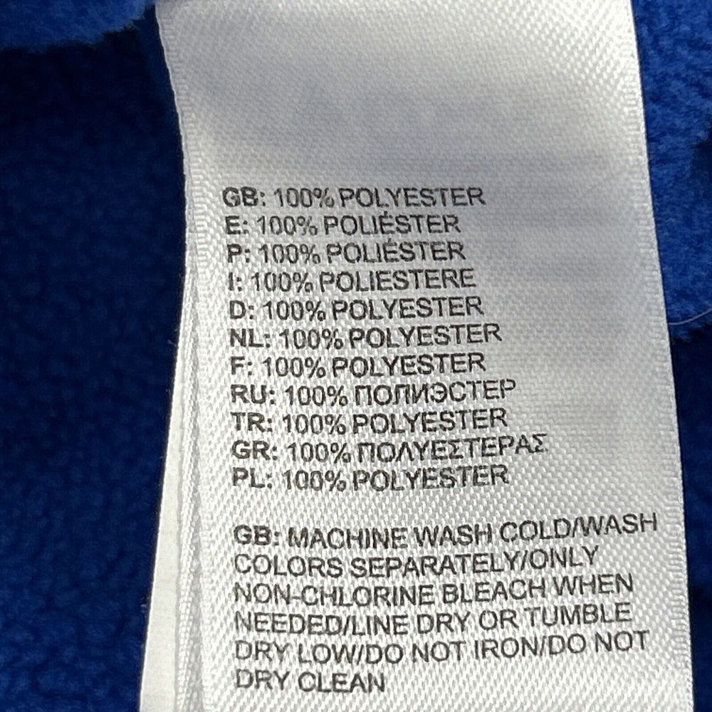 The North Face Hoodie Men XL‎ Blue Pullover Pocket Big Logo Fleece Sweatshirt - Picture 7 of 13